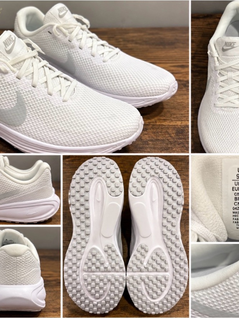 Nike Men’s All-White Lightweight Mesh Running Shoes